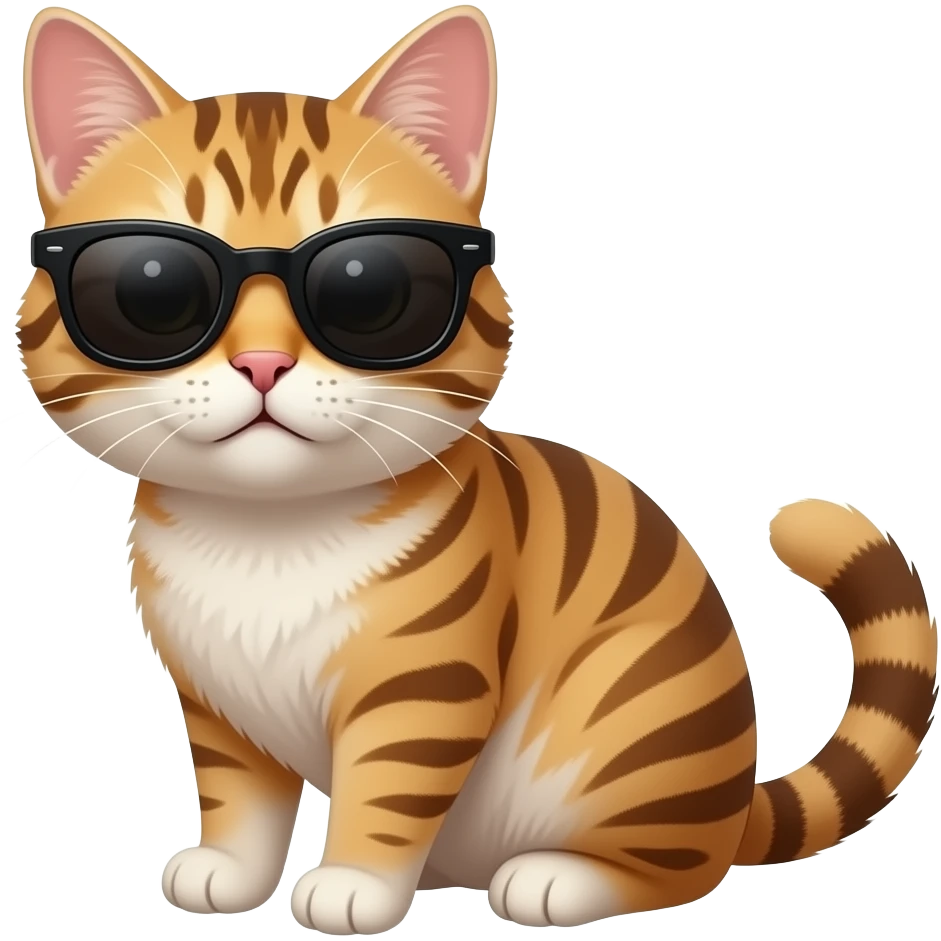 Cat wearing sunglasses emoji