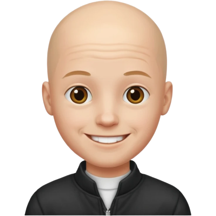 Bald boy in nice outfit emoji