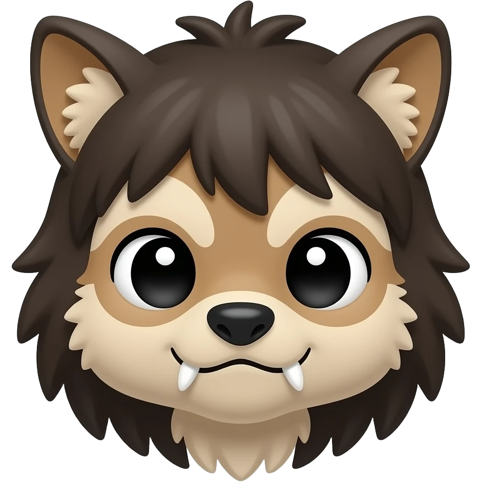 Cute chibi wendigo emoji