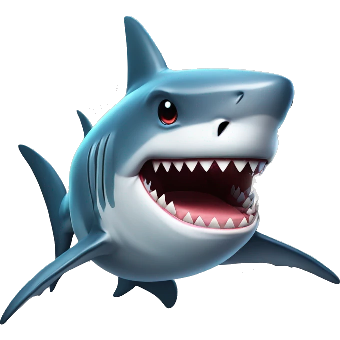Shark with tophat emoji