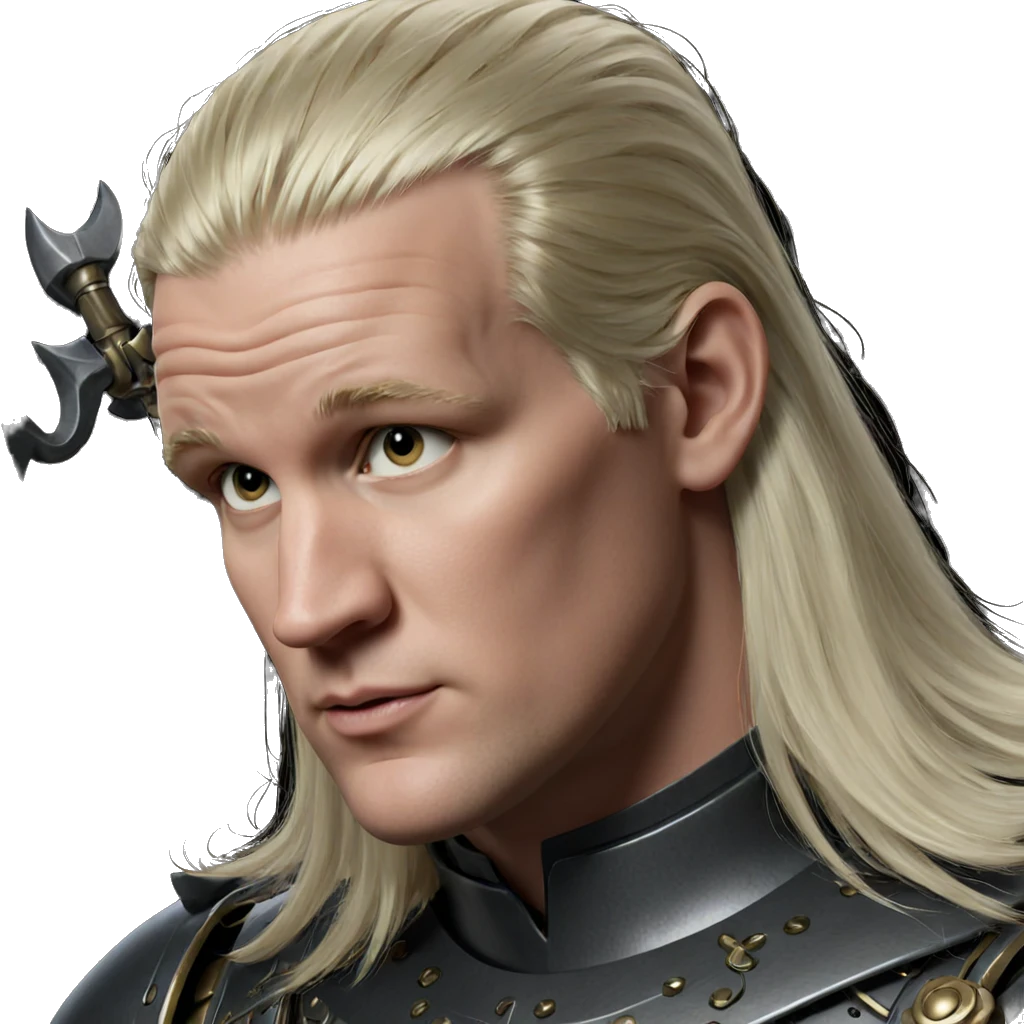 blonde boy in armor portrait emoji
