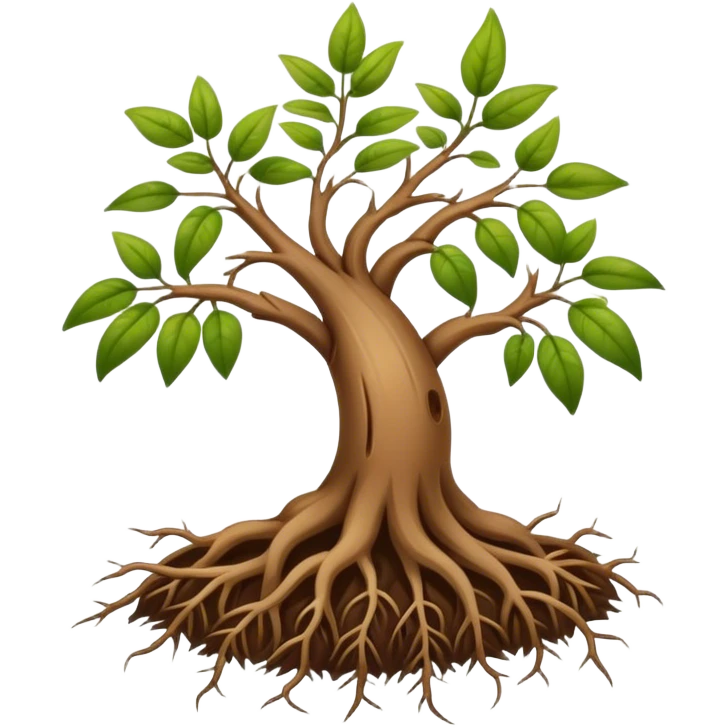plant roots cute emoji