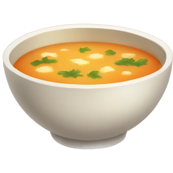Warm bowl of soup emoji