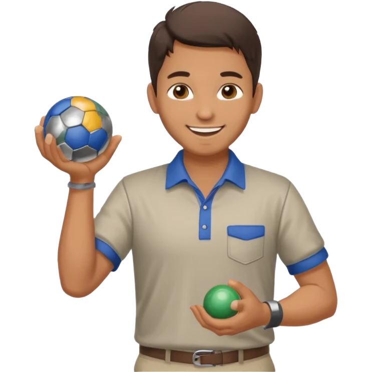 A pétanque player emoji