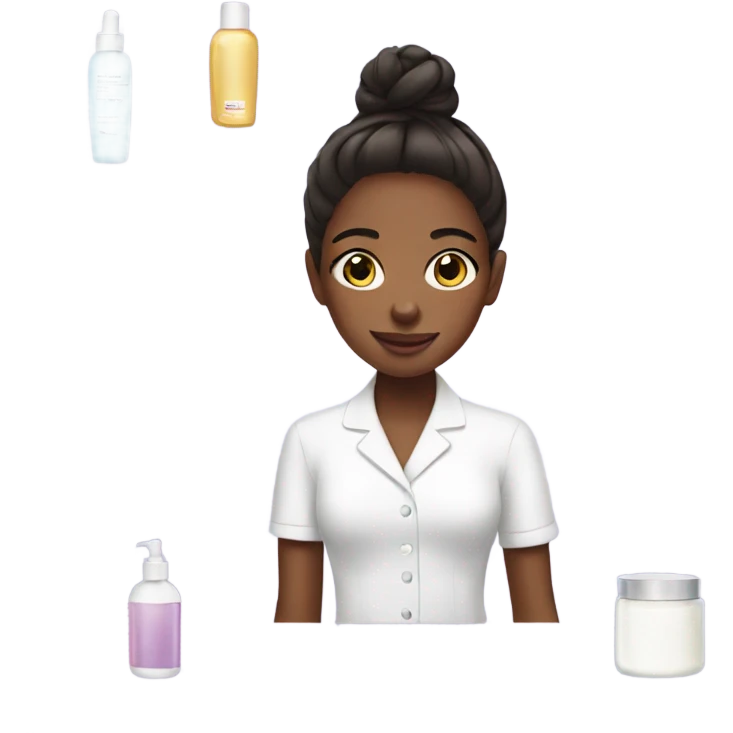 girl doing skincare emoji