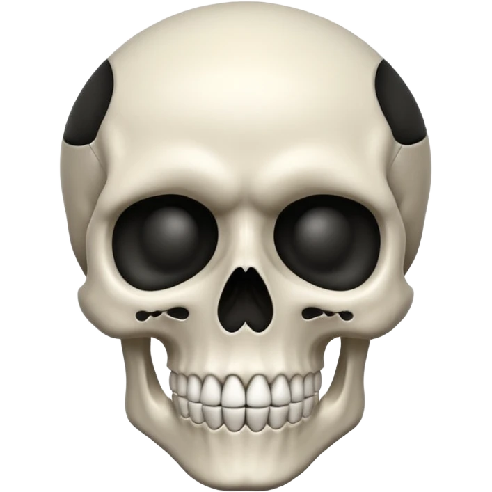 Create a skull ☠️ but without the crossbones emoji