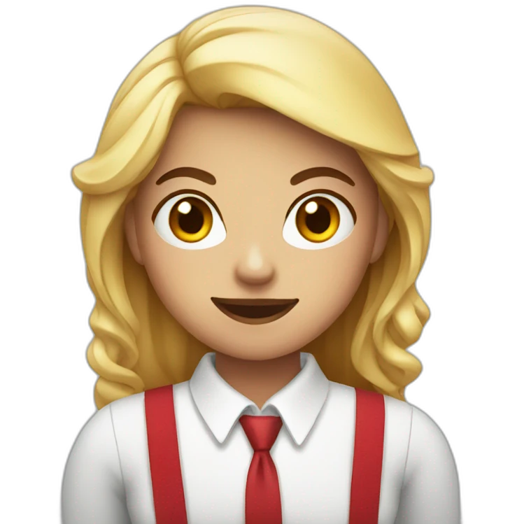 woman with bloody suspenders emoji
