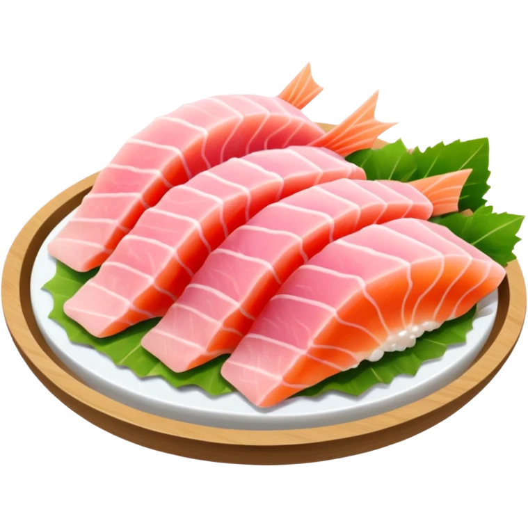 light pink sashimi 1 bite   emoji