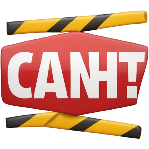 Don’t crash out sign  emoji