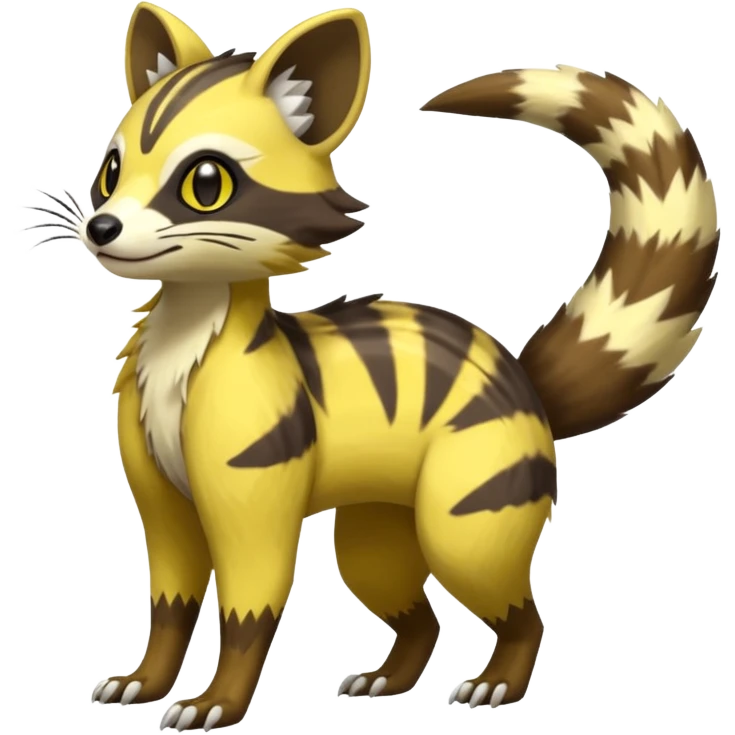 Civet-Electrike-Manectric-Genet-Furret-Fakemon-Pokémon-fusion-creature  emoji