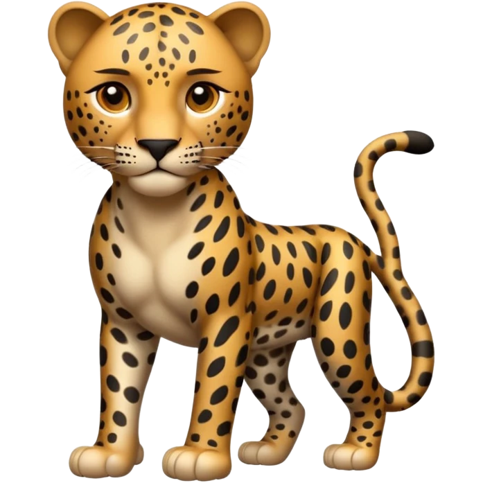 realistic leopard emoji