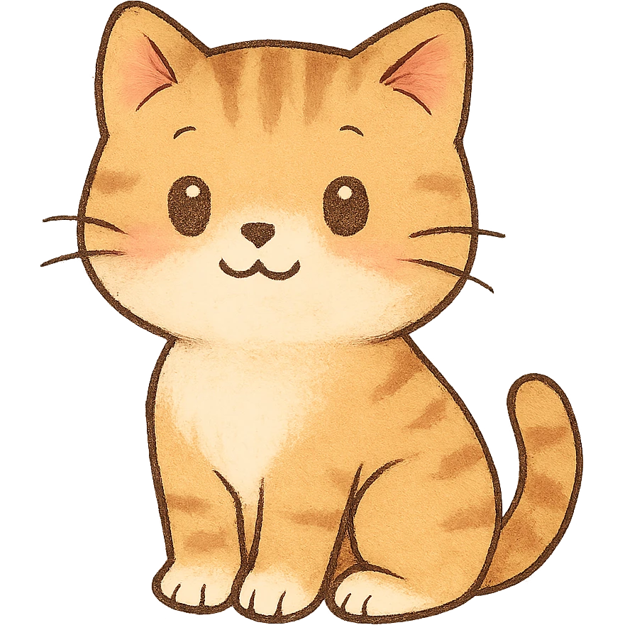 cute cat sitting emoji