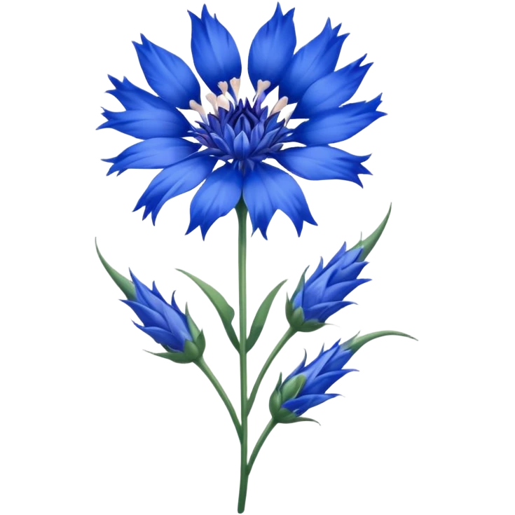 blue cornflower heart emoji emoji
