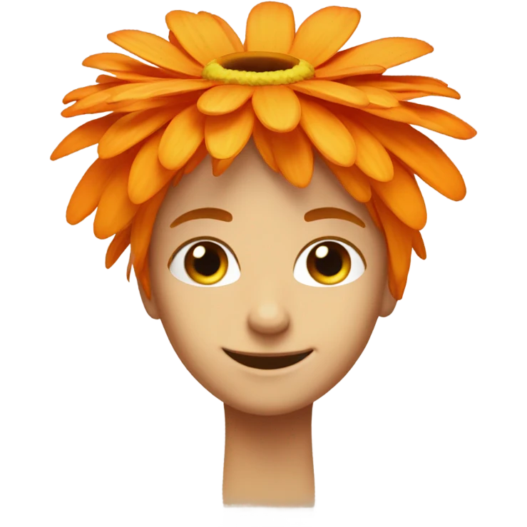 daisy with orange hair  emoji