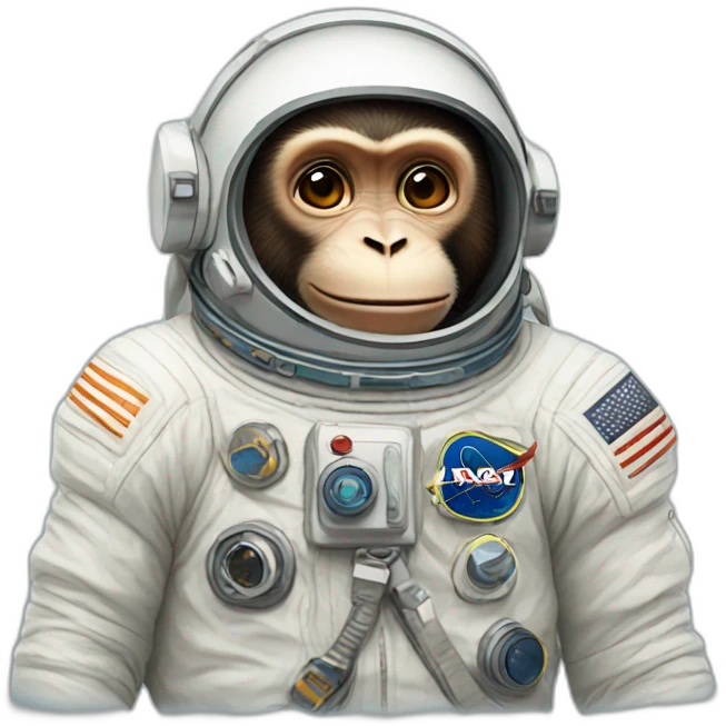 monkey astronaut emoji