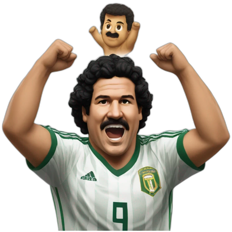 pablo escobar goal celebration emoji