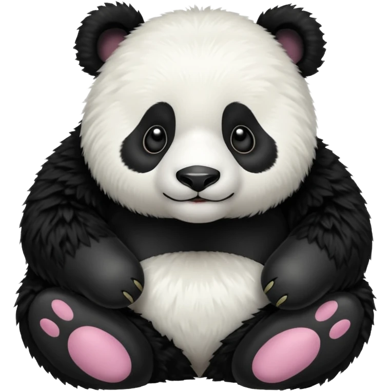 High resolution of panda emoji
