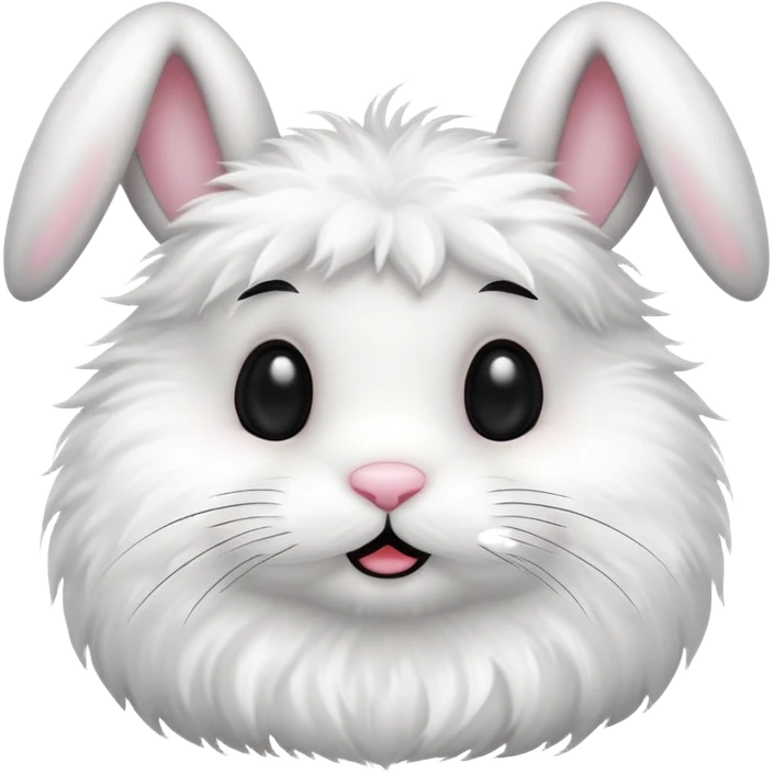 Bunny with a black mustache emoji