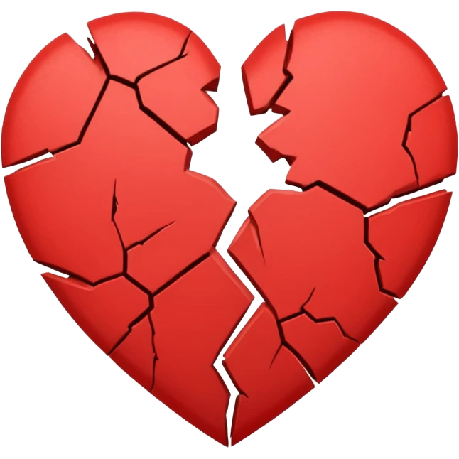 broken heart sticked together (divorce) emoji