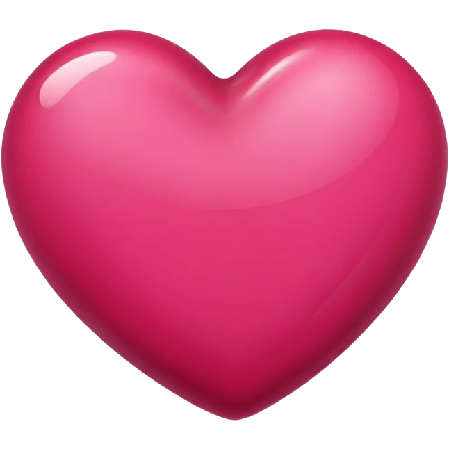 Raspberry color heart emoji