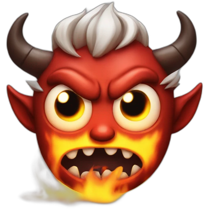 demon with eyes on fire emoji