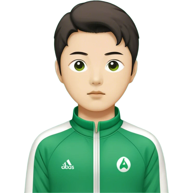 Jang Deok-su Squid game, Green player track suit emoji