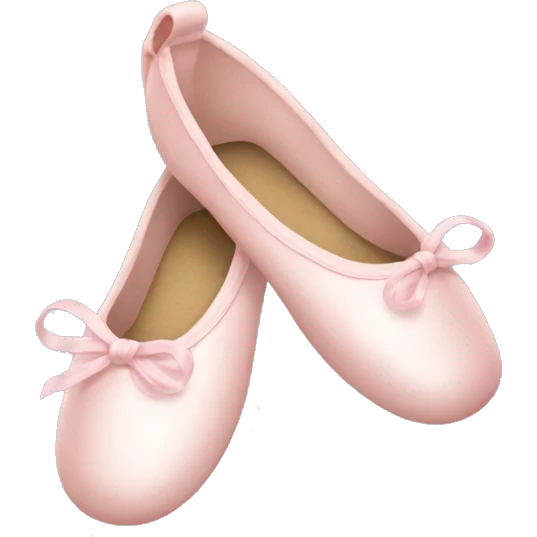 Pale pink ballet shoes emoji