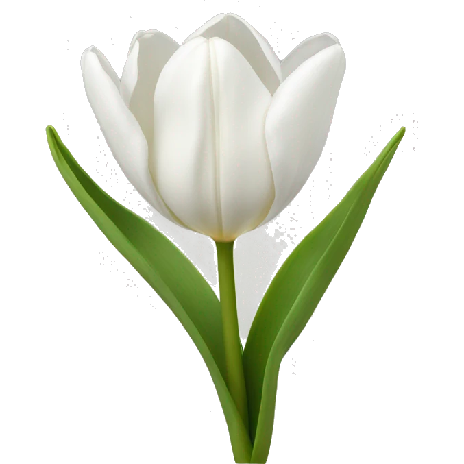 white tulips emoji