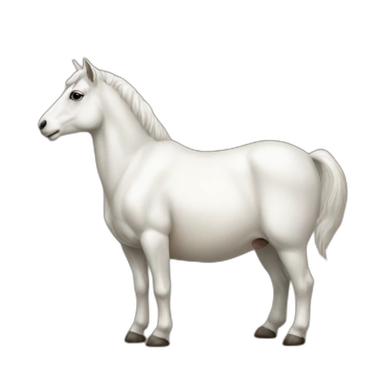 Une chèvre sur un cheval emoji