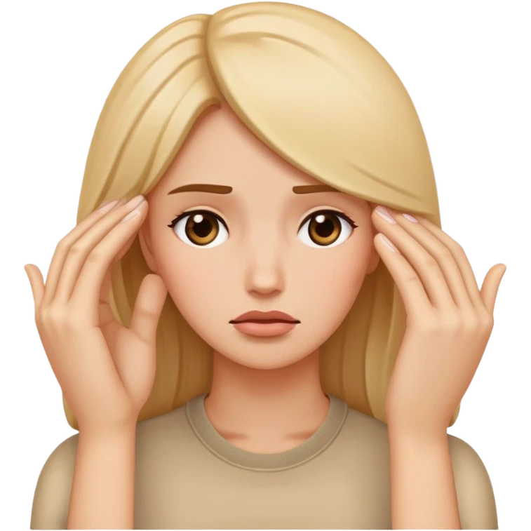 Facepalm gesture followed by three female face emojis emoji