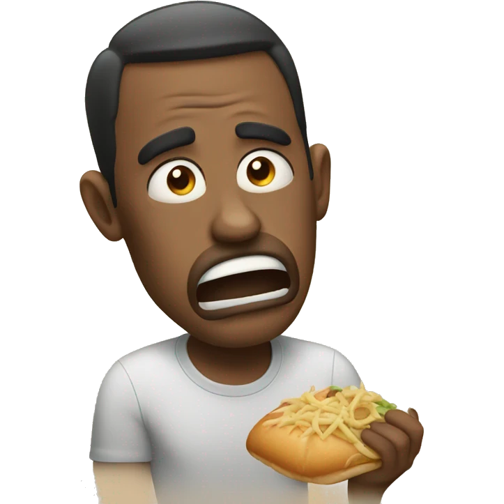 nervous eating emoji