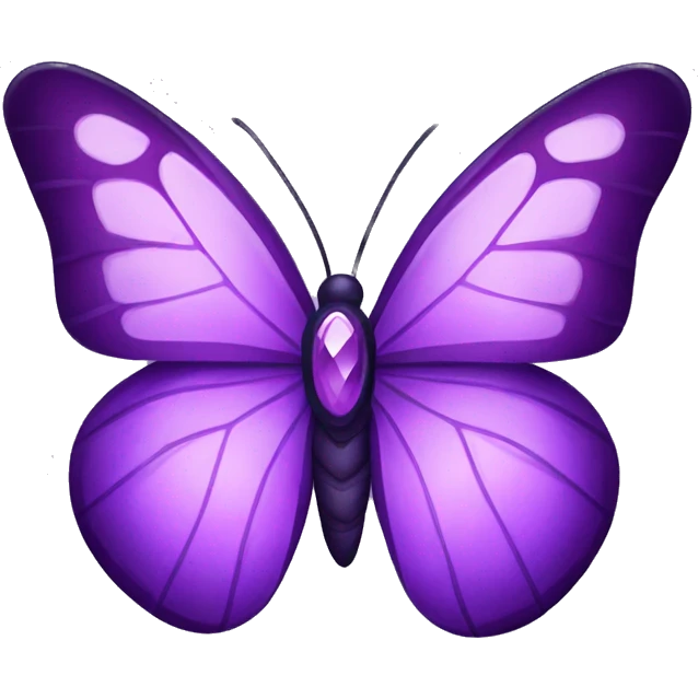 Purple gem inspired butterfly emoji