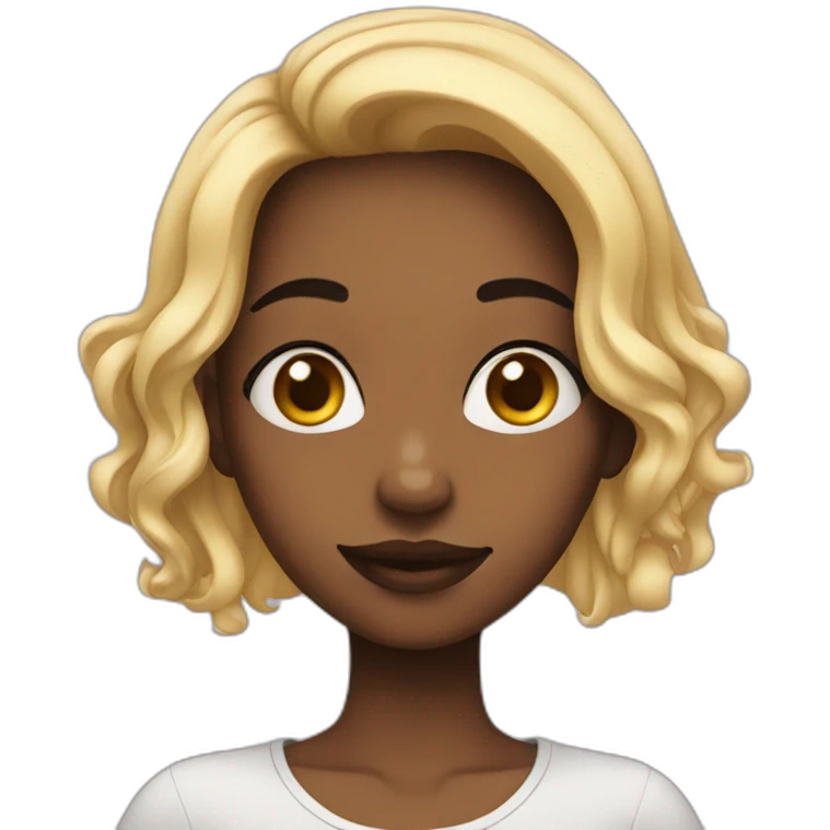 A girl with piercing emoji