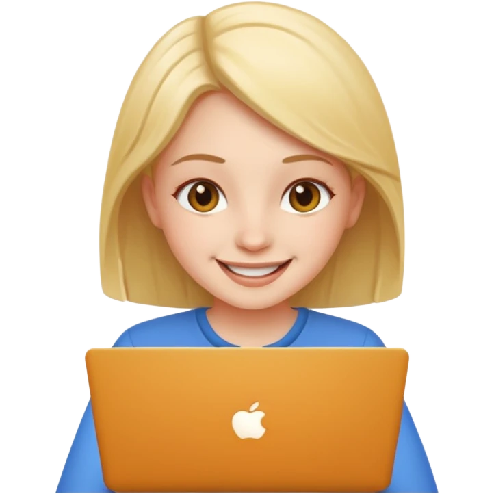 PON UNA NIÑA EN UNA LAPTOP emoji