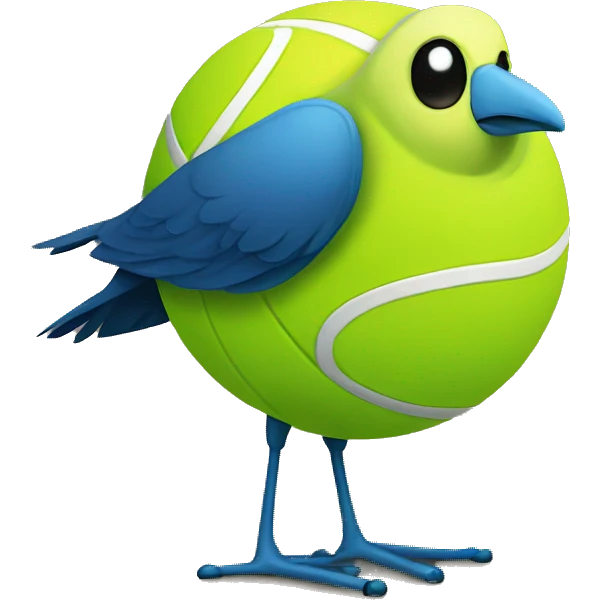 tennis ball bird  emoji