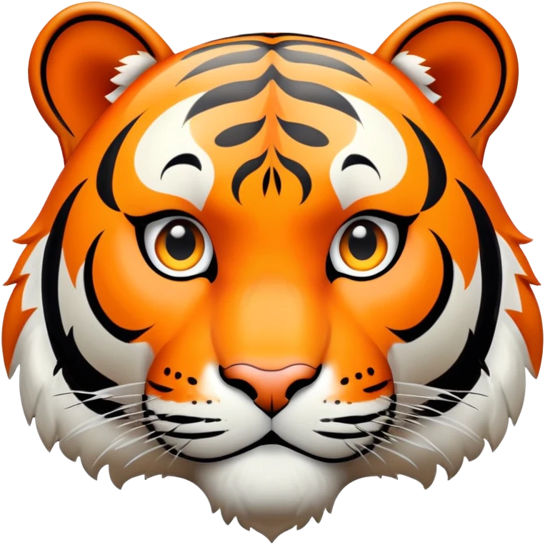 tiger face with GG phrase bubble for Twitch emote emoji