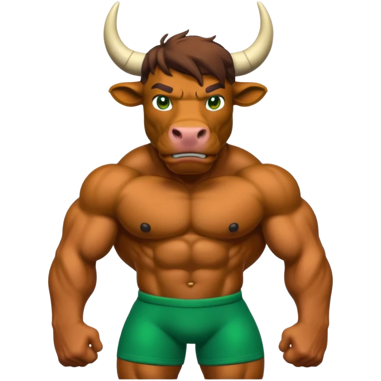 Green bull with playable jumper emoji