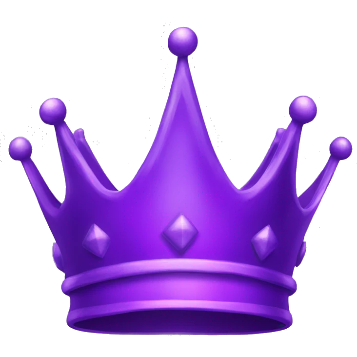shiny purple crown emoji