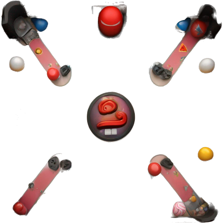 minimalist pinball table top view  emoji