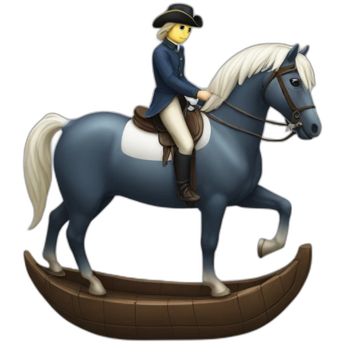 Baleine on a horse emoji