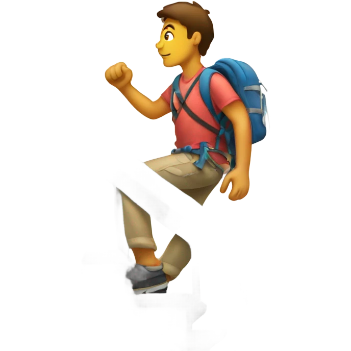 Climbing stairs emoji