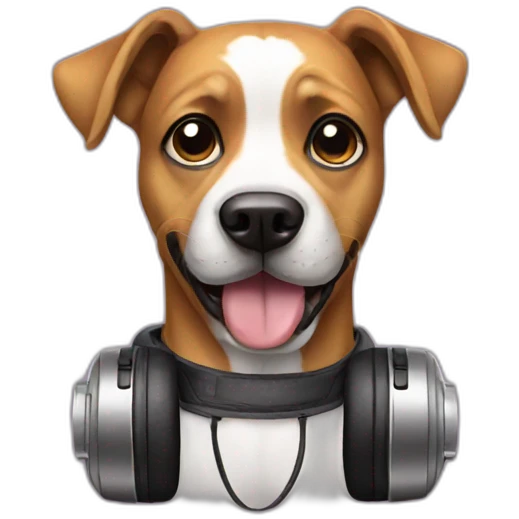 Dj dog emoji