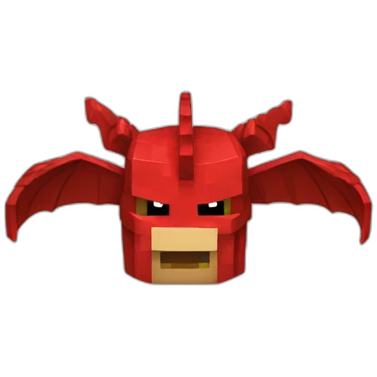head hat Red dragon epic Minecraft emoji