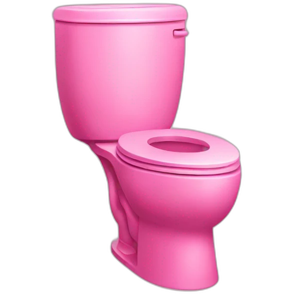 Pink toilet emoji