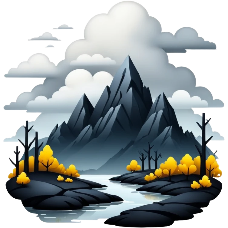 Gloomy beautiful edgy aesthetic full scenic SCENERY emoji