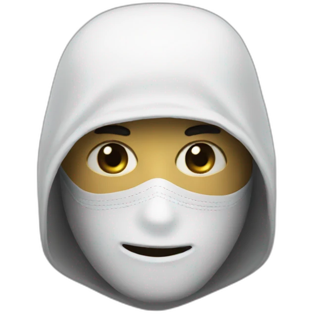 Masked man emoji
