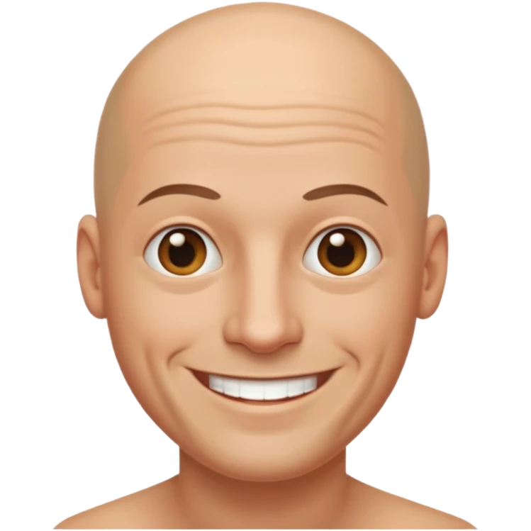 bald man emoji