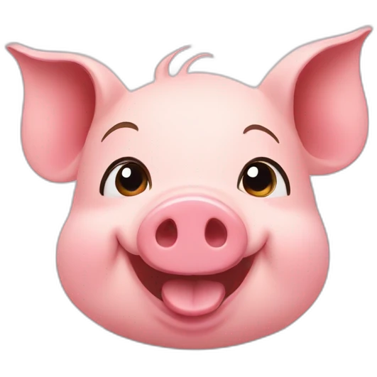Happy pig emoji