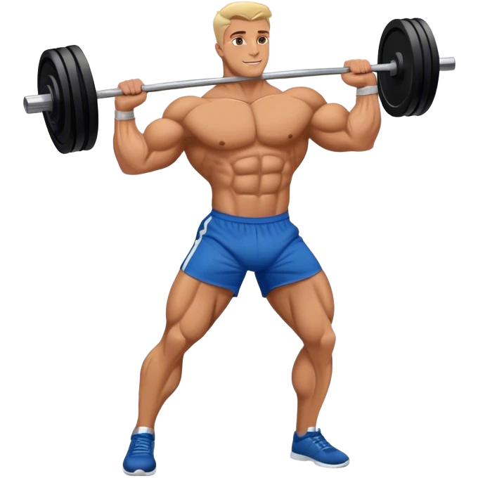bodybuilder rotational-core exercise emoji