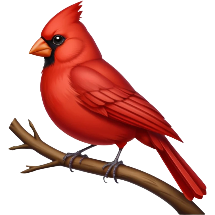 Cardinal bird emoji